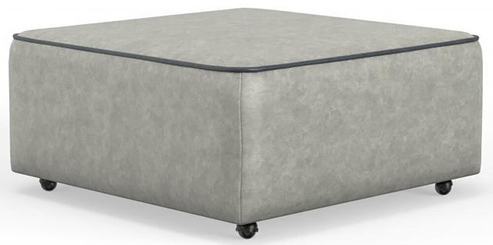 Catnapper - Nico Castered Cocktail Ottoman in Silver/Twilight - 350-12/1419-18/1419-53 veiw 1