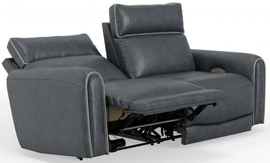 Catnapper - Nico Power Headrest Reclining Loveseat in Twilight/Silver - 63502/1419-53/1419-18 veiw 1