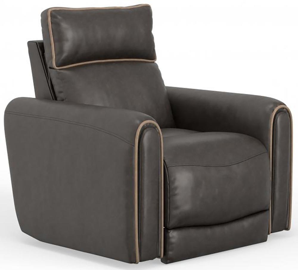 Catnapper - Nico Power Headrest Wall Hugger Recliner in Walnut/Khaki - 63500-4/1419-49/1419-38 veiw 1