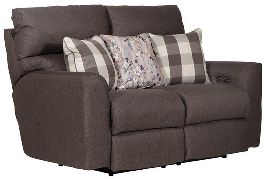 Catnapper - Searsport Power Headrest Reclining Loveseat in Metal/Charcoal - 61802156158253358 veiw 1