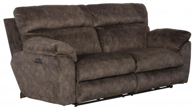 Catnapper - Sedona Power Headrest Power Lay Flat Reclining Sofa in Mocha - 62221279329 veiw 1
