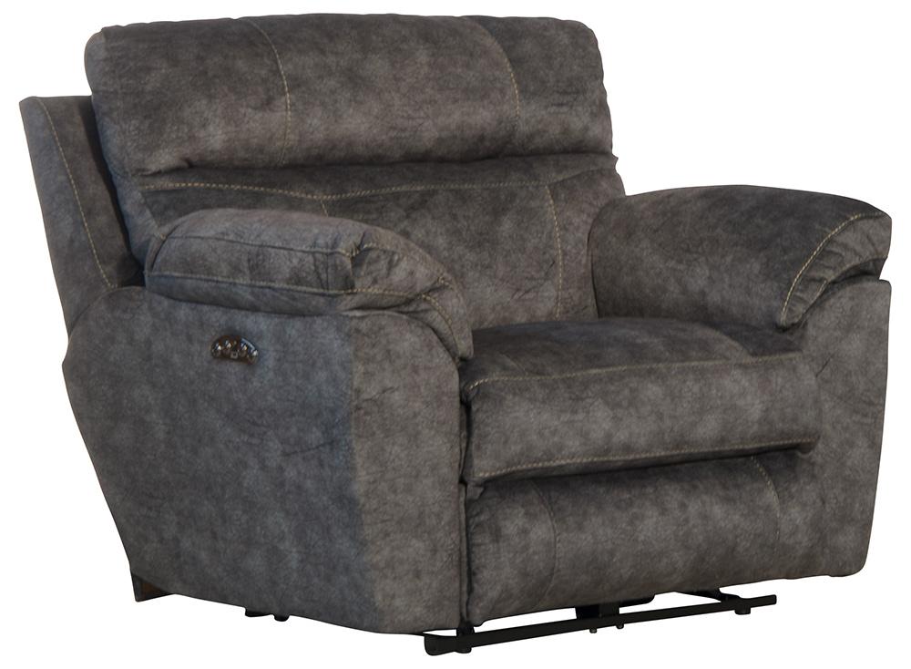 Catnapper - Sedona Power Headrest w/Lumbar Power Lay Flat Recliner in Smoke - 7622207279328 veiw 1