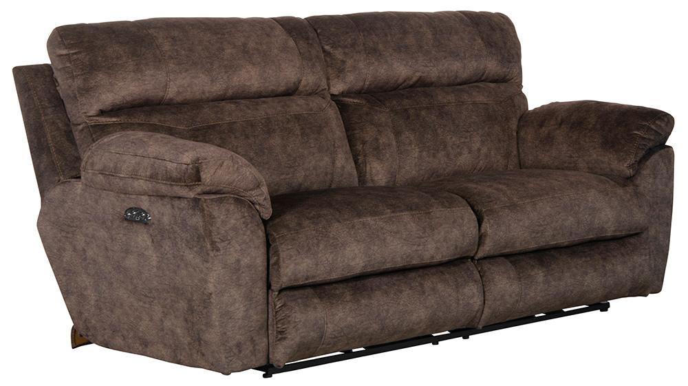 Catnapper - Sedona Power Headrest w/Lumbar Power Lay Flat Reclining Sofa in Mocha - 762221279329 veiw 1