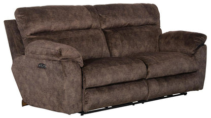 Catnapper - Sedona Power Headrest w/Lumbar Power Lay Flat Reclining Sofa in Mocha - 762221279329 veiw 1