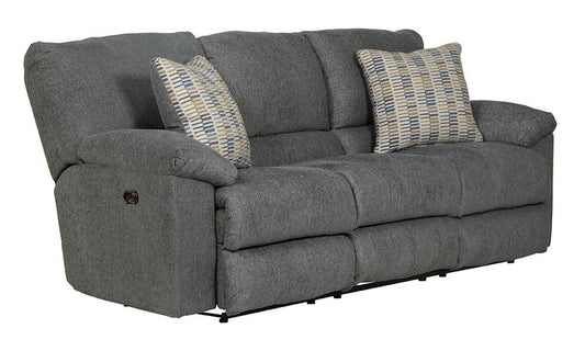 Catnapper - Tyler Power Reclining Sofa in Stonewash/Mineral - 61061171043264843 veiw 1