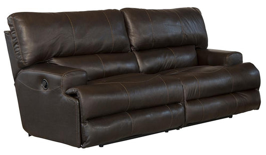 Catnapper - Wembley Lay Flat Reclining Sofa in Chocolate - 4581/1283-09/3083-09 veiw 1