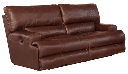Catnapper - Wembley Lay Flat Reclining Sofa in Walnut - 4581/1283-19/3083-19 veiw 1