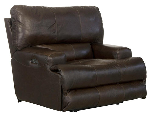 Catnapper - Wembley Power Headrest Power Lay Flat Recliner in Chocolate - 64580-7/1283-09/3083-09 veiw 1