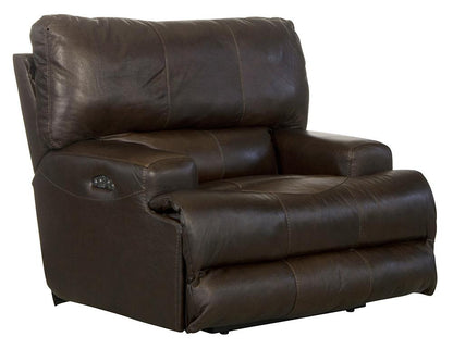 Catnapper - Wembley Power Headrest w/Lumbar Power Lay Flat Recliner in Chocolate - 764580-7/1283-09/3083-09 veiw 1