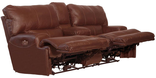 Catnapper - Wembley Power Headrest w/Lumbar Power Lay Flat Reclining Sofa in Walnut - 764581/1283-19/3083-19 veiw 2
