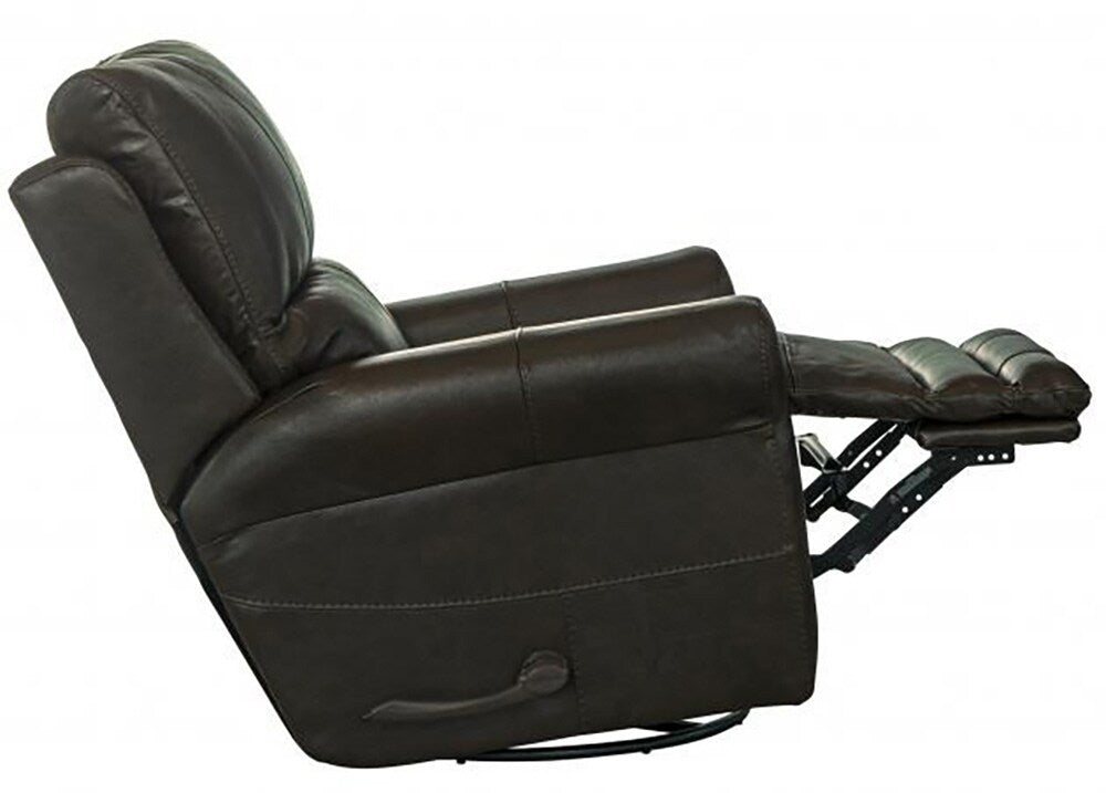 Catnapper - Hoffner Swivel Glider Recliner in Chocolate - 4766-5/1283-09/3083-09 veiw 8