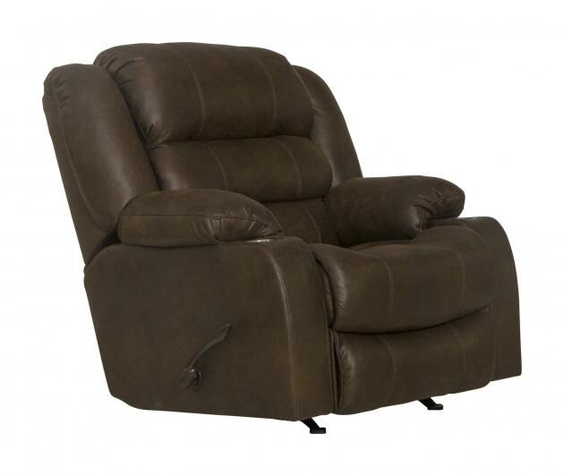 Catnapper - Beckley Rocker Recliner w/Dual Cupholders in Walnut - 33162117629127629 veiw 1