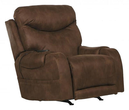 Catnapper - Recharger Power Headrest Power Rocker Recliner w/CR3 Heat/Massage/Lumbar in Chocolate - 64102-2/1428-79 veiw 1