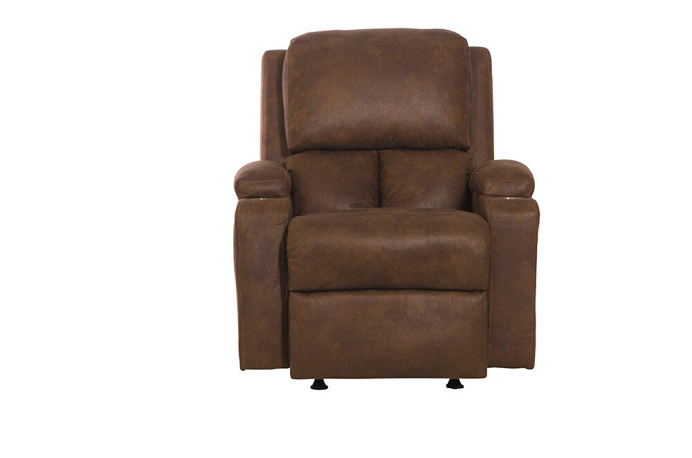 Catnapper - Kyle Rocker Recliner w/Dual Cupholders in Walnut - 4103-2/1429-59 veiw 3