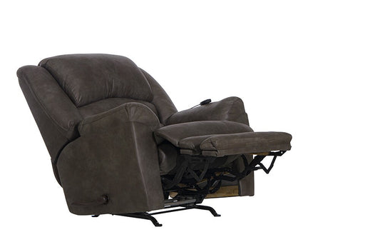 Catnapper - Hayden Chaise Rocker Recliner w/Heat & Massage - Oversized - X-tra Comfort Footrest in Steel - 41072117618127618 veiw 1