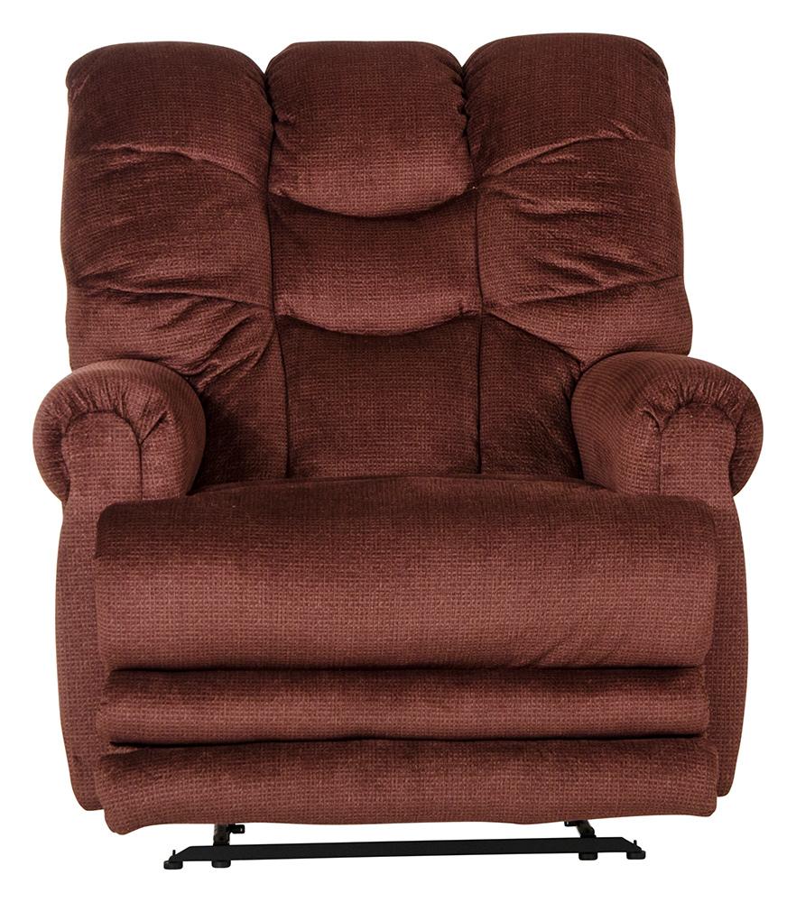 Catnapper - Malone Power Lay Flat Recliner w/ Extended Ottoman in Merlot - 642577200834 veiw 2