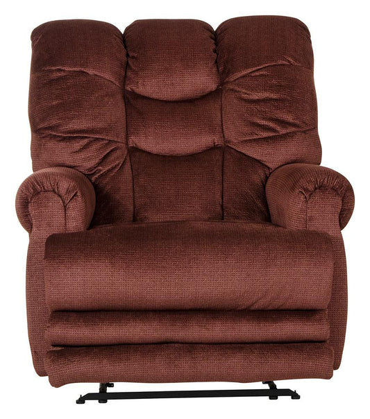 Catnapper - Malone Power Lay Flat Recliner w/ Extended Ottoman in Merlot - 642577200834 veiw 2