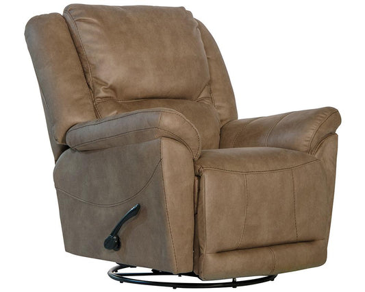 Catnapper - Cole Chaise Swivel Glider Recliner in Camel - 45665115336125336 veiw 2