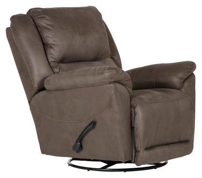 Catnapper - Cole Chaise Swivel Glider Recliner in Charcoal - 4566-5/1153-18/1253-18 veiw 1