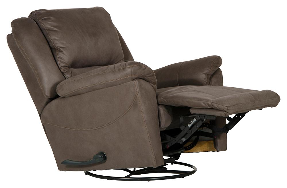 Catnapper - Cole Chaise Swivel Glider Recliner in Charcoal - 4566-5/1153-18/1253-18 veiw 2
