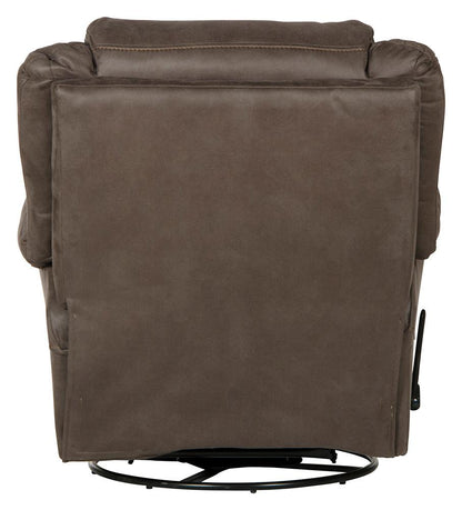 Catnapper - Cole Chaise Swivel Glider Recliner in Charcoal - 4566-5/1153-18/1253-18 veiw 3