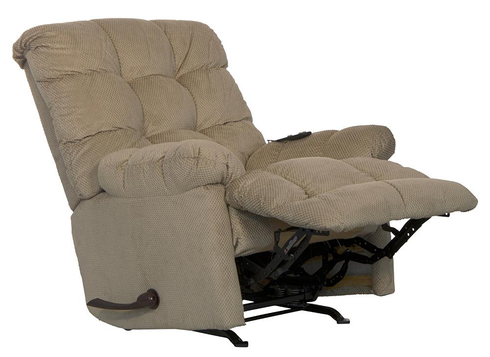 Catnapper - Nettles Chaise Rocker Recliner w/Deluxe Heat & Massage in Doe - 4737-2/1765-36 veiw 2