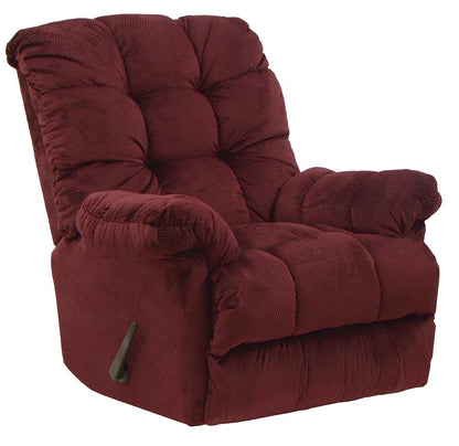 Catnapper - Nettles Chaise Rocker Recliner w/Deluxe Heat & Massage in Merlot - 4737-2/1765-40 veiw 1
