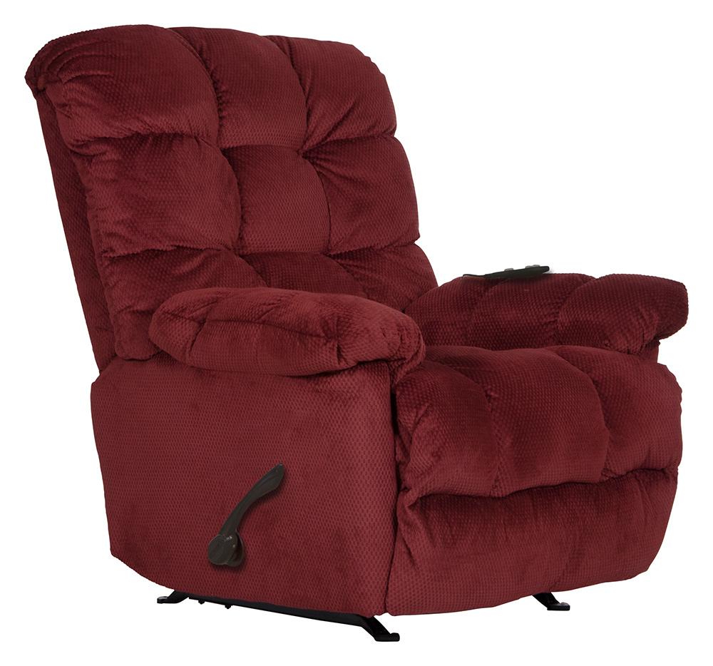 Catnapper - Nettles Chaise Rocker Recliner w/Deluxe Heat & Massage in Merlot - 4737-2/1765-40 veiw 2
