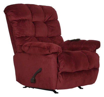 Catnapper - Nettles Chaise Rocker Recliner w/Deluxe Heat & Massage in Merlot - 4737-2/1765-40 veiw 2
