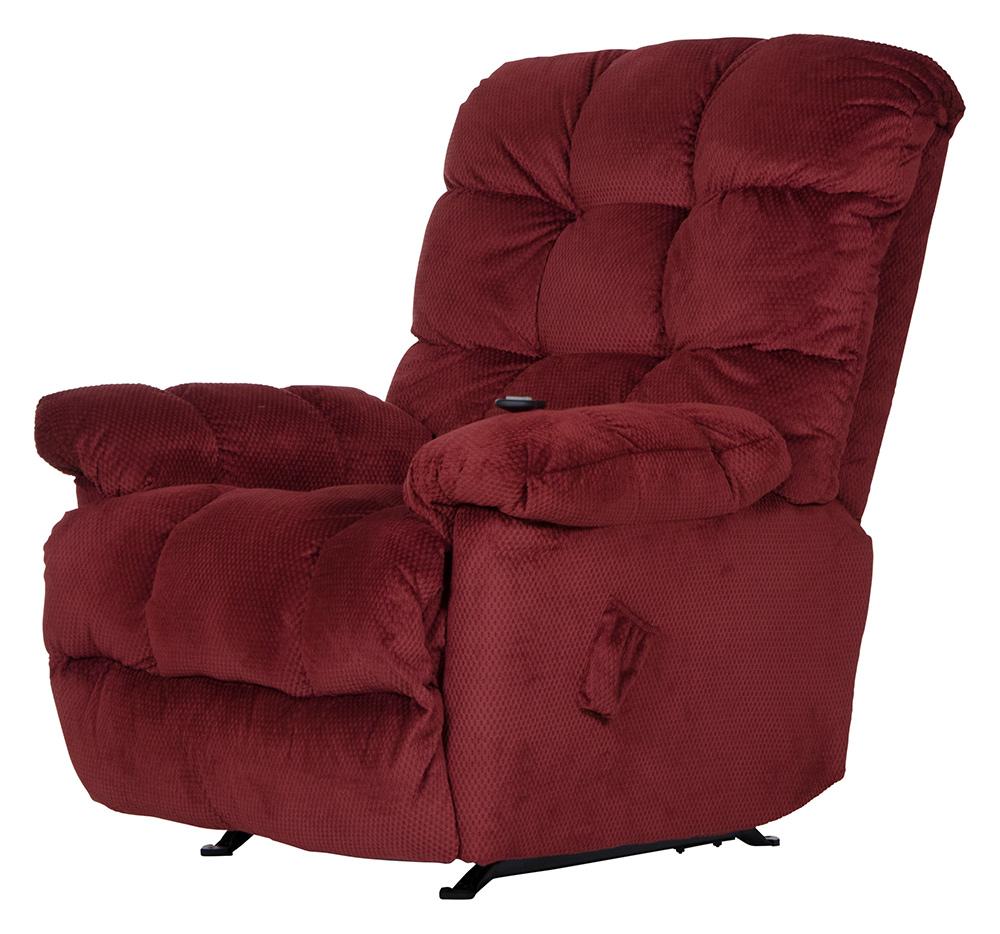 Catnapper - Nettles Chaise Rocker Recliner w/Deluxe Heat & Massage in Merlot - 4737-2/1765-40 veiw 4