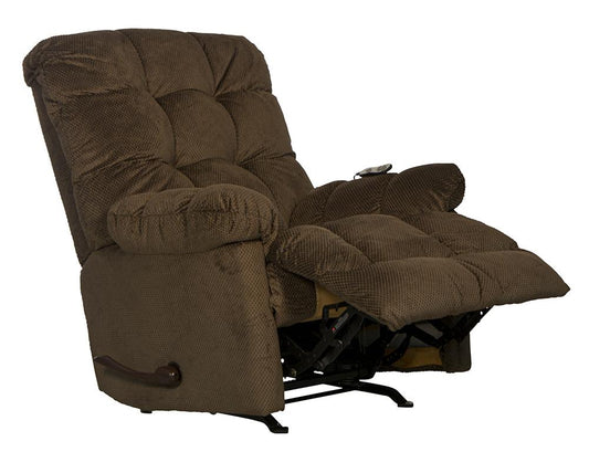 Catnapper - Nettles Chaise Rocker Recliner w/Deluxe Heat & Massage in Umber - 4737-2/1765-09 veiw 2