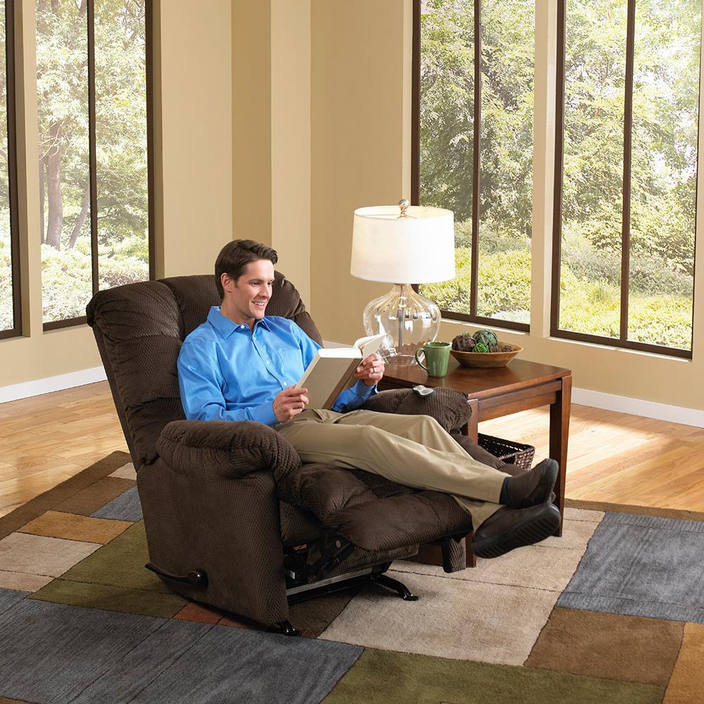 Catnapper - Nettles Chaise Rocker Recliner w/Deluxe Heat & Massage in Umber - 4737-2/1765-09 veiw 9