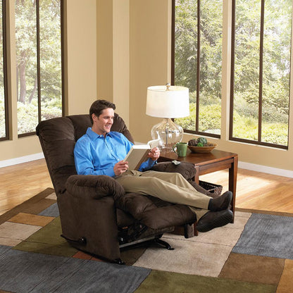 Catnapper - Nettles Chaise Rocker Recliner w/Deluxe Heat & Massage in Umber - 4737-2/1765-09 veiw 9