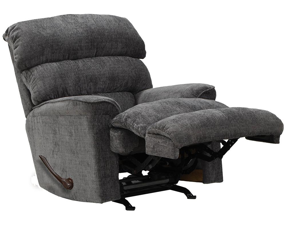 Catnapper - Pearson Chaise Rocker Recliner in Charcoal - 47392179328 veiw 1