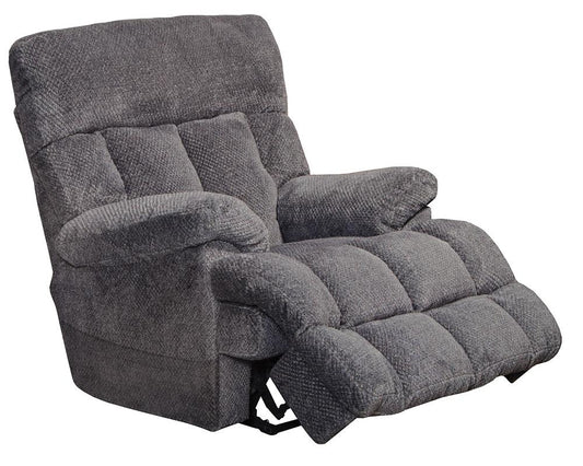 Catnapper - Sterling Power Headrest w/Lumbar Power Lay Flat Recliner w/Dual Heat & Massage in Pewter - 764788-7/1804-68 veiw 1