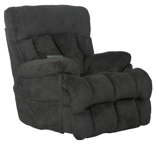 Catnapper - Sterling Power Headrest w/Lumbar Power Lay Flat Recliner w/Dual Heat & Massage in Pewter - 764788-7/1804-68 veiw 2