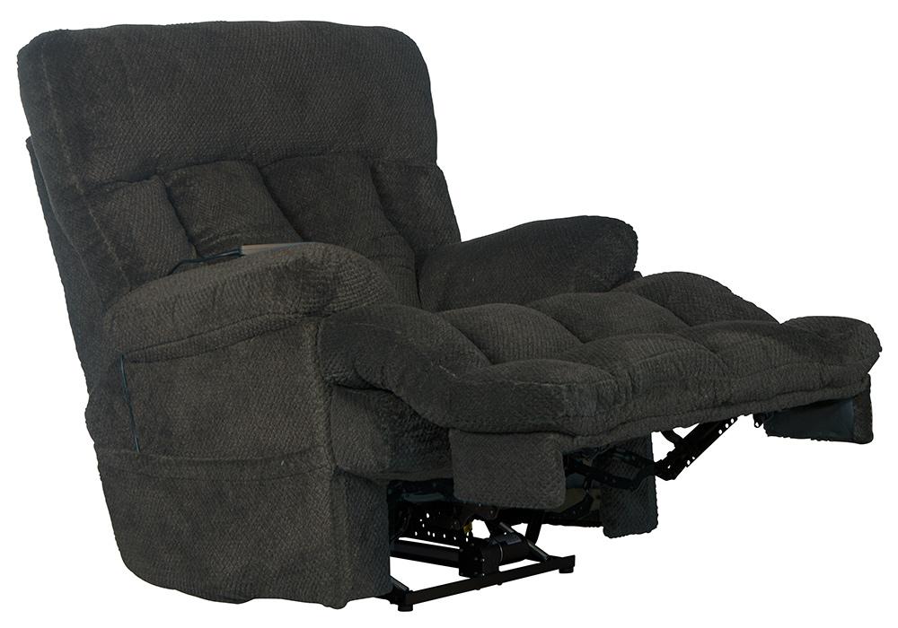 Catnapper - Sterling Power Headrest w/Lumbar Power Lay Flat Recliner w/Dual Heat & Massage in Pewter - 764788-7/1804-68 veiw 3