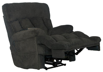 Catnapper - Sterling Power Headrest w/Lumbar Power Lay Flat Recliner w/Dual Heat & Massage in Pewter - 764788-7/1804-68 veiw 3