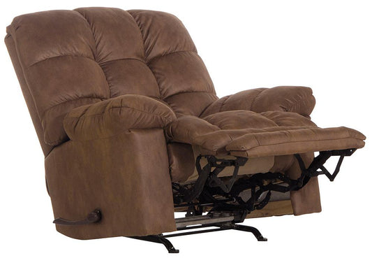 Catnapper - Machado Chaise Rocker Recliner w/Oversized X-tra Comfort Footrest in Chocolate - 47922142879 veiw 1