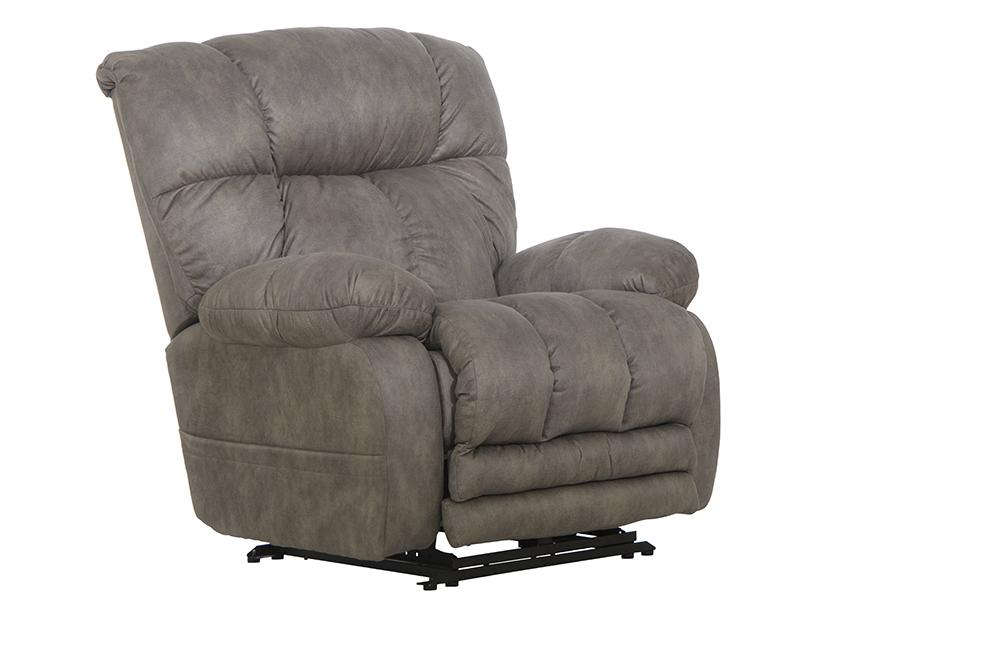 Catnapper - Dawkins Power Lay Flat Recliner w/Oversized X-tra Comfort Footrest in Charcoal - 647937142868 veiw 1