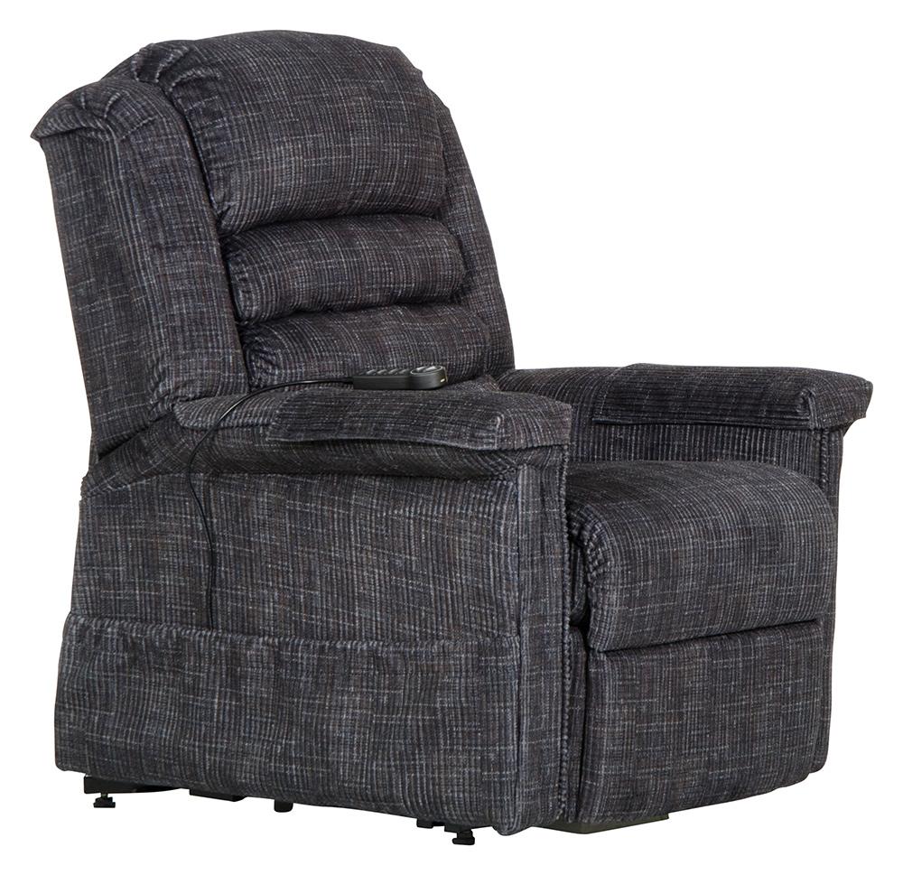 Catnapper - Soother Power Lift Full Lay-Out Chaise Recliner w/Heat & Massage in Smoke - 4825/2001-28 veiw 1