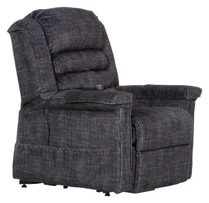 Catnapper - Soother Power Lift Full Lay-Out Chaise Recliner w/Heat & Massage in Smoke - 4825/2001-28 veiw 1