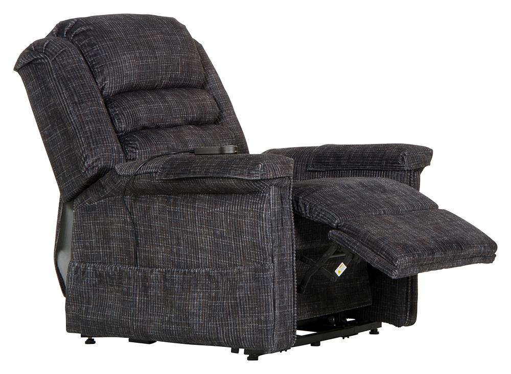 Catnapper - Soother Power Lift Full Lay-Out Chaise Recliner w/Heat & Massage in Smoke - 4825/2001-28 veiw 2