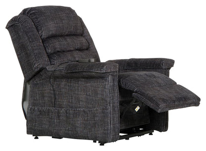 Catnapper - Soother Power Lift Full Lay-Out Chaise Recliner w/Heat & Massage in Smoke - 4825/2001-28 veiw 2