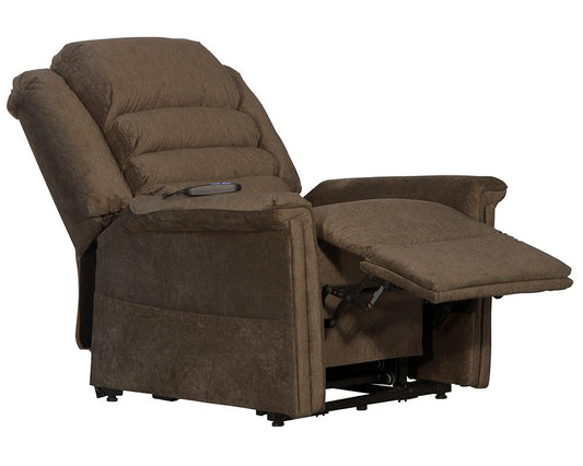 Catnapper - Invincible Power Lift Full Lay-Out Chaise Recliner in Java - 483225839 veiw 1
