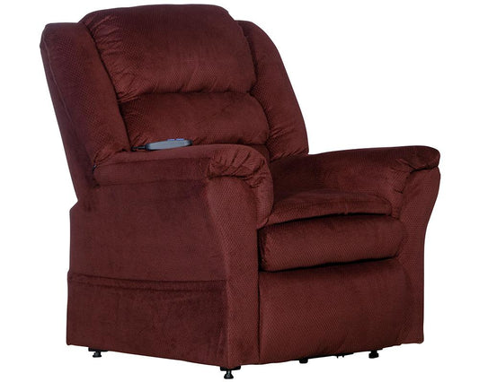 Catnapper - Preston Power Lift Recliner w/Pillowtop Seat in Berry - 4850214804 veiw 1