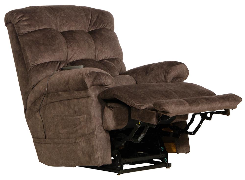 Catnapper - Longevity Power Lift Lay Flat Recliner w/Dual Motor/ Extended Ottoman/Trendelenburg Recline/ Heat/Massage in Chocolate - 4892179229279229 veiw 1
