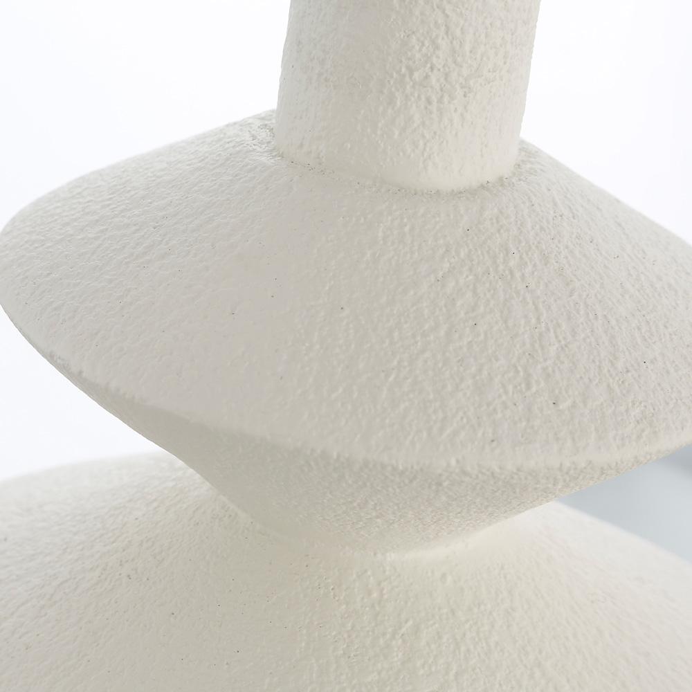 Hudson & Canal - Abilene 28in Tall Triple Gourd Lamp with Fabric Shade in Matte White/White - TL2130 veiw 6