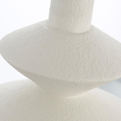 Hudson & Canal - Abilene 28in Tall Triple Gourd Lamp with Fabric Shade in Matte White/White - TL2130 veiw 6