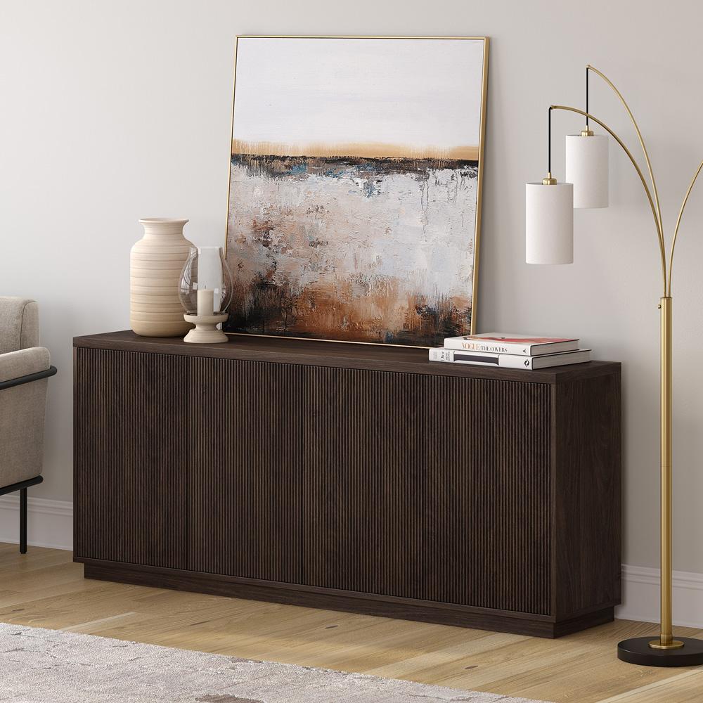 Hudson & Canal - Alston 68in Wide Rectangular Buffet Table in Alder Brown - BF2175 veiw 6